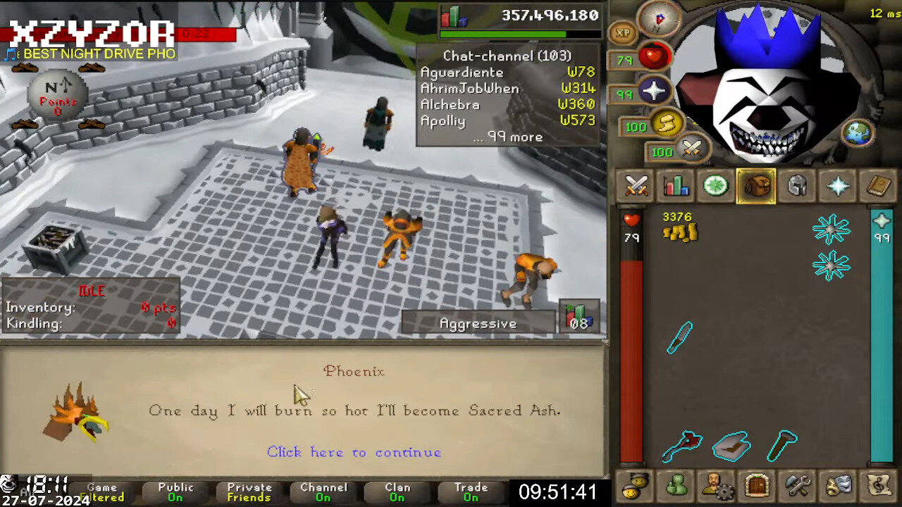 PHOENIX PET AT ALMOST 99 FIREMAKING [27-7-2024]