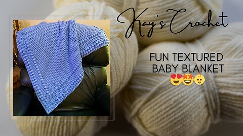 Fun Bobble Blanket with Built-in Border! 🤩😱😍🧶