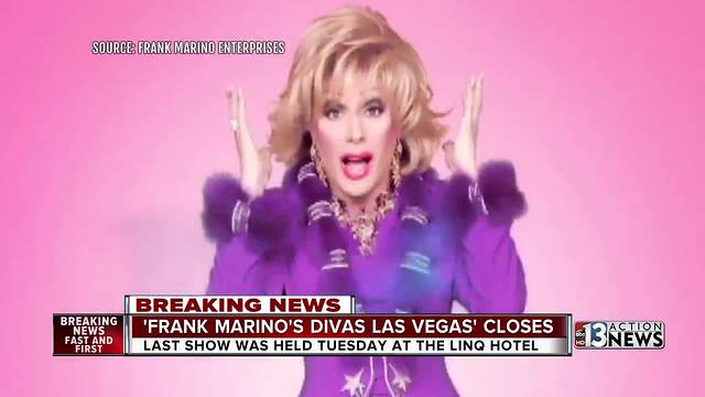 'Frank Marino's Divas Las Vegas' ends run at the LINQ