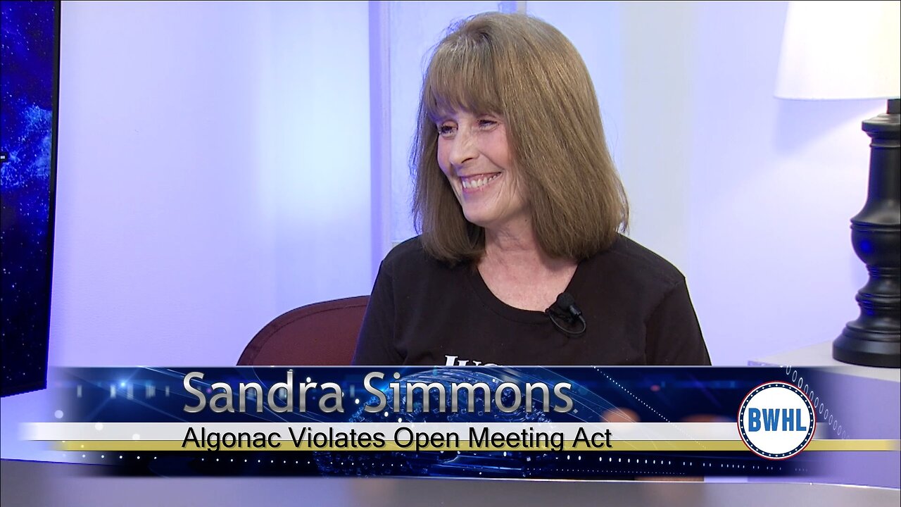 Algonac Violates Open Meeting Act - Sandra Simmons