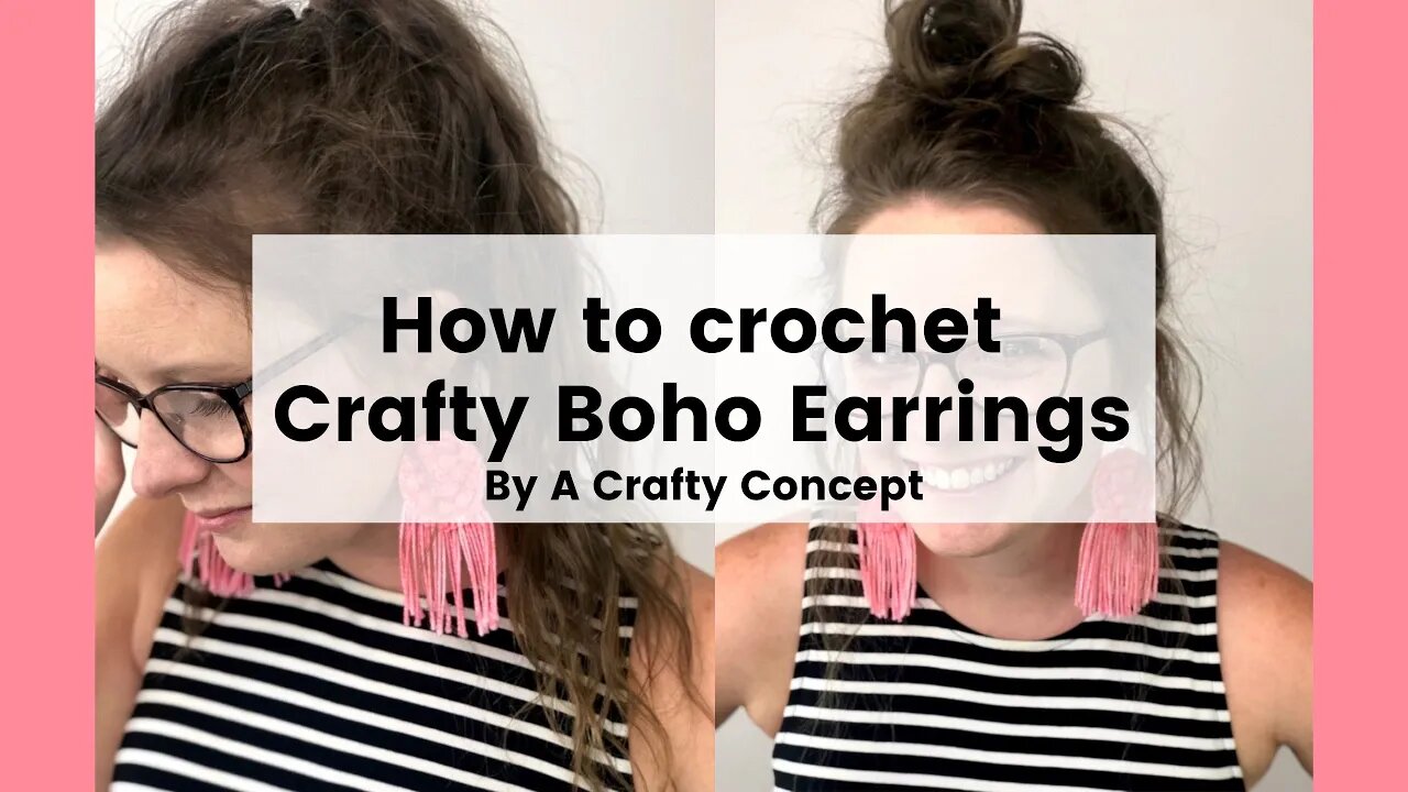 How to Crochet Earrings with Fringe