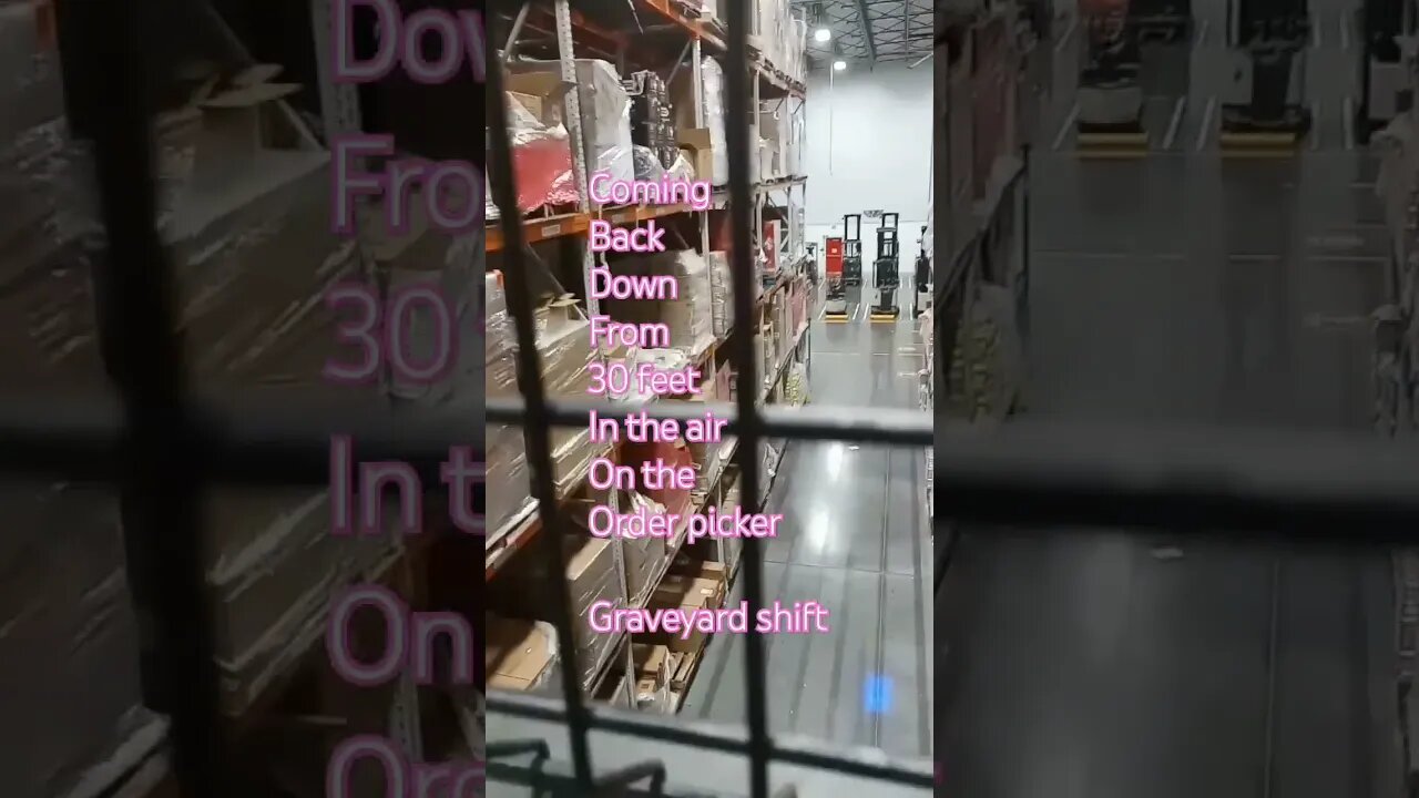 #orderpicker #cherrypicker #graveyardshift #warehousejobs #livinginmycar #mobiledweller #hobolife
