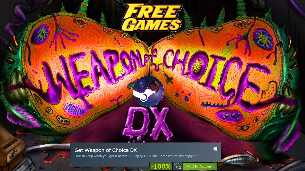 Free Game ! Weapon of Choice DX ! Steam ! before 23 August 2024 @ 12 30 am