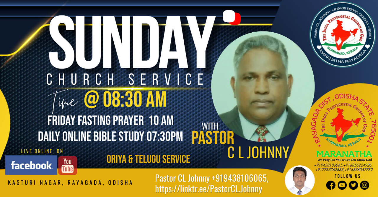 Bible Sermon by Pastor CL Johny,4 September 2022