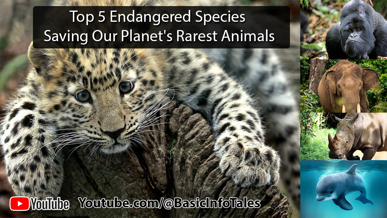 Top 5 Most Endangered Species: Save Them Now