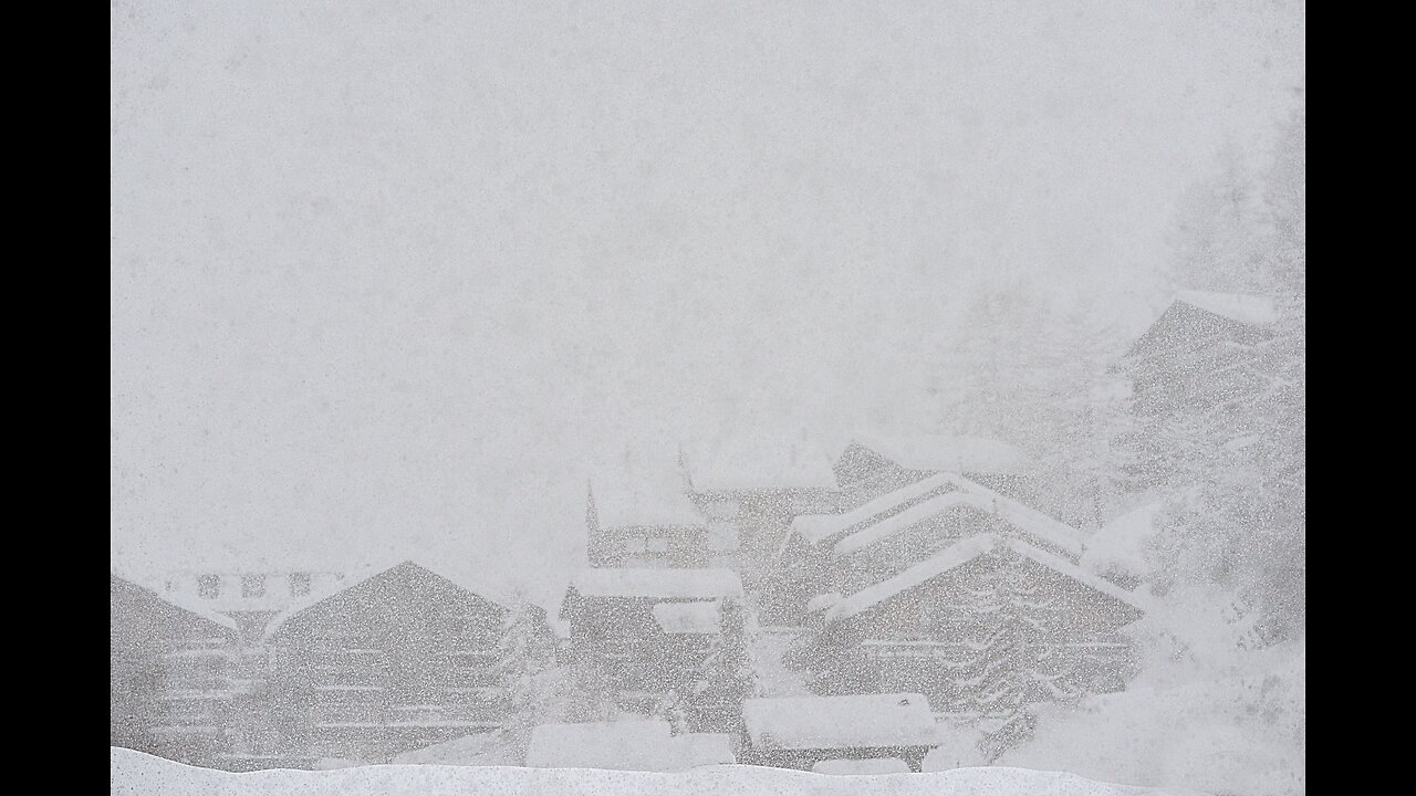 THE MOST RELAXING SNOW THUNDERSTORM FOR 10 HOURS (BLANK SCREEN)