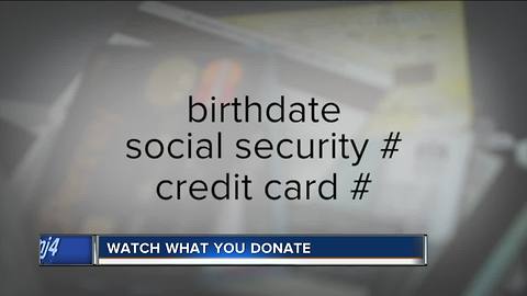 Beware of accidentially donating your identity during fall cleaning