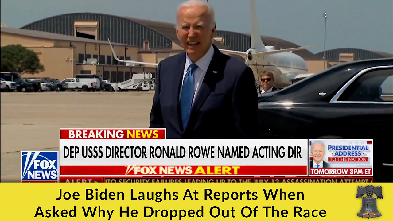 Joe Biden Laughs At Reports When Asked Why He Dropped Out Of The Race