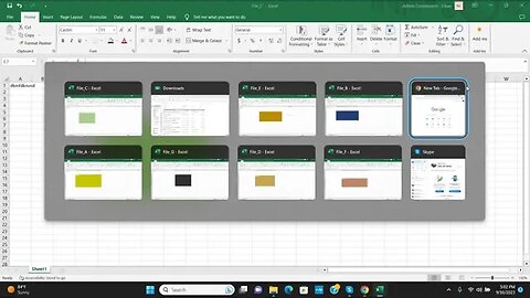 Excel Trick#01_Switch Between Excel Spread sheets/ Excel The Smart Way