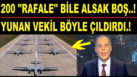 "400 SİHA Kaldırırlarsa Biteriz" Yunan Vekil Çıldırdı.