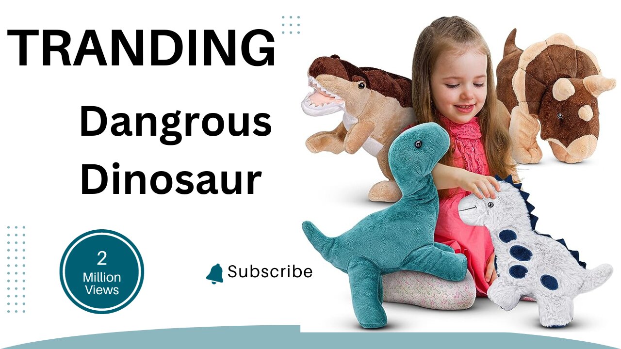 Dinosaur Plush Toys (4 Pack) | Soft, Squeezable Stuffed Animals for Boys & Girls