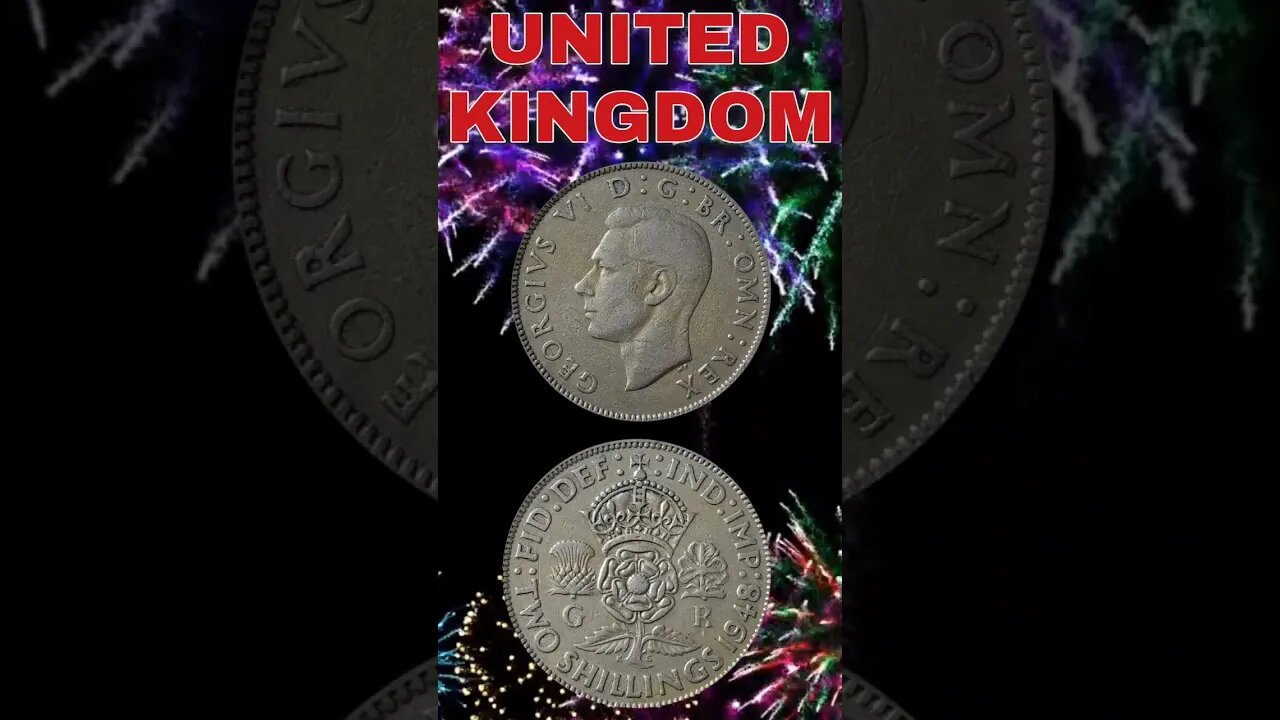 United kingdom 2 shillings 1948.#shorts #coinnotesz