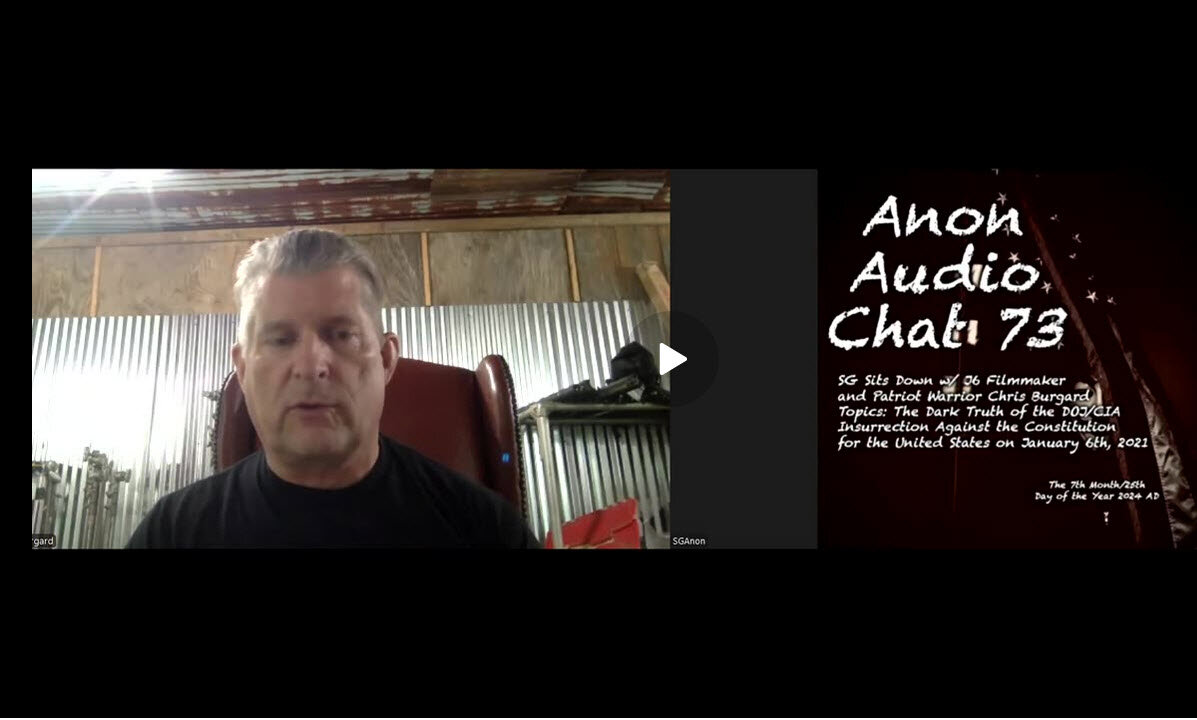 (7/25/2024) | SG Sits Down w/ Filmmaker and "War on Truth Movie" Creator Chris Burgard to Talk J6