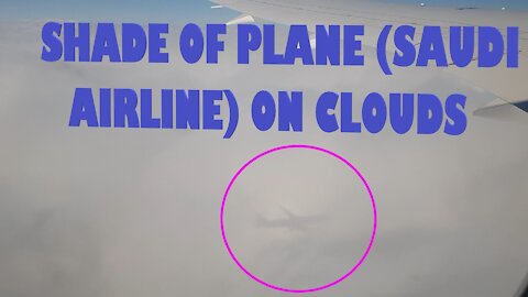 VLOG | Shade of airplane on clouds over London |