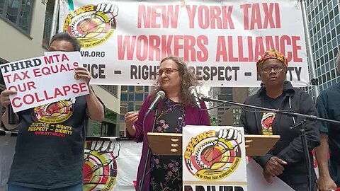 The Exemption from Congestion Pricing Rally Outside @GovKathyHochul Office 6/21/23 hosted by @NYTWA.