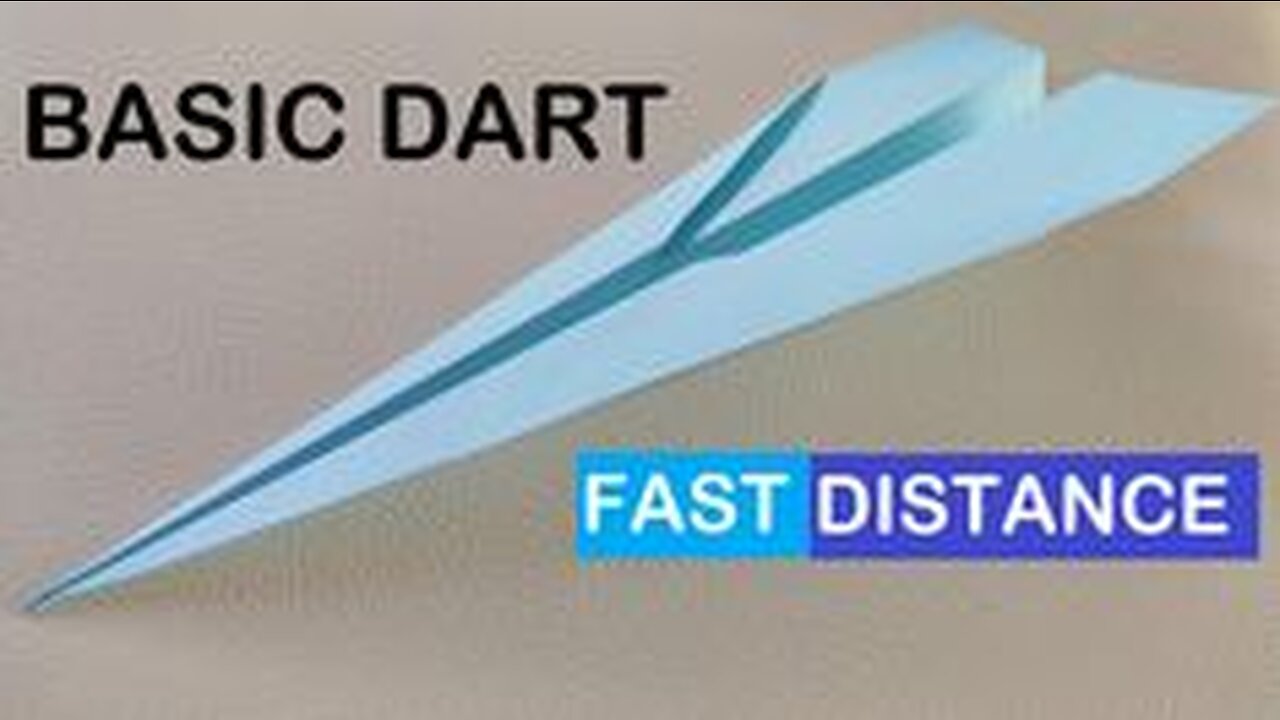 The Easy and Fast Paper Airplane - The Basic Dart