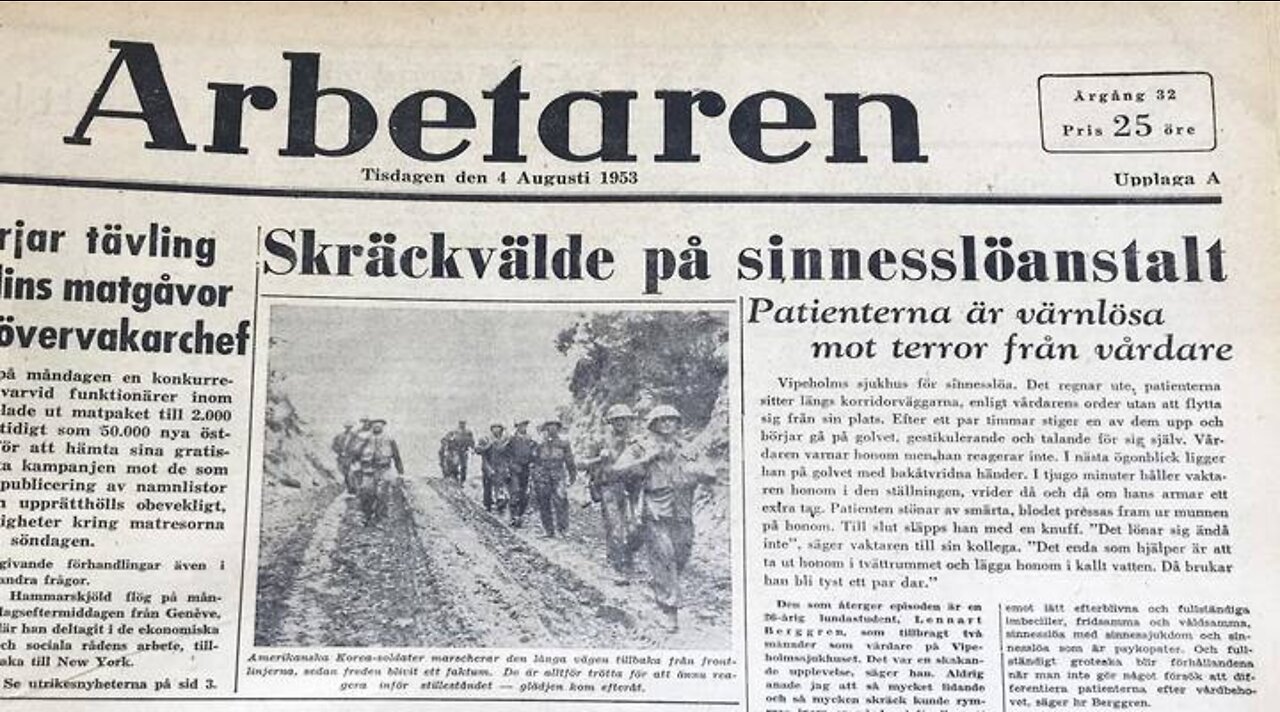 Eutanasi - ännu en nattsvart historia från Vipeholms sjukhus.