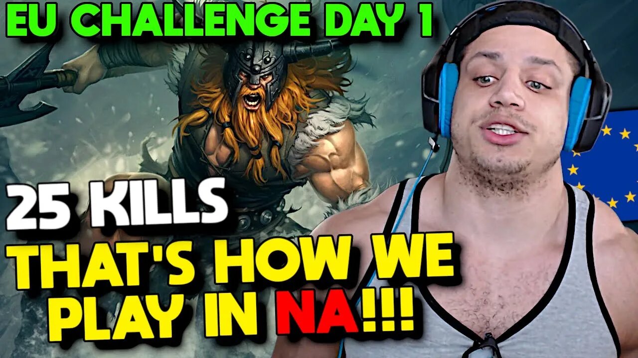 Tyler1 Shows his NA Olaf - Eu Challenge - Placements 2/10