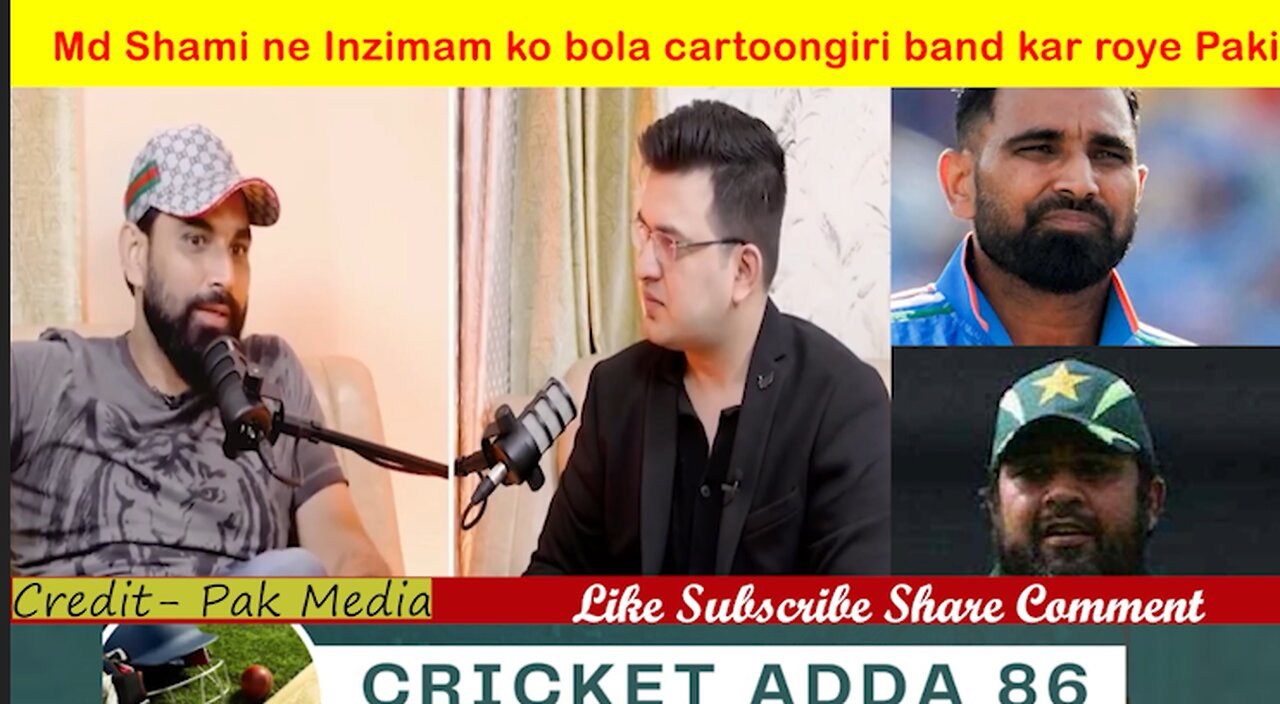 Mohammad Shami ne inzimam ko bola cartoon giri band kar