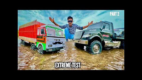 RC Zombie Hunter Truck Vs RC TATA Vs Traxxas Truck - Chatpat toy TV