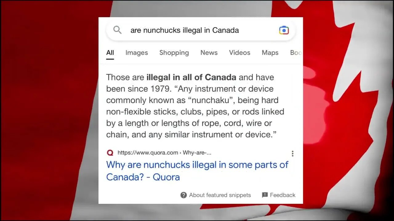 Self defence in Canada in 4 screen shots