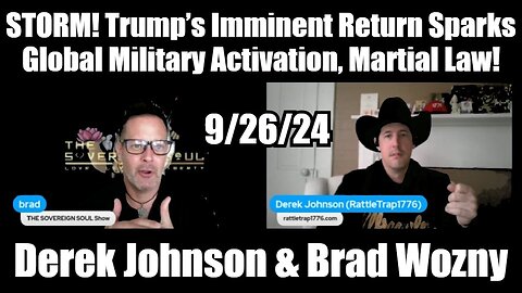 Derek Johnson STORM! Trump’s Imminent Return Sparks Global Military Activation, Martial Law!