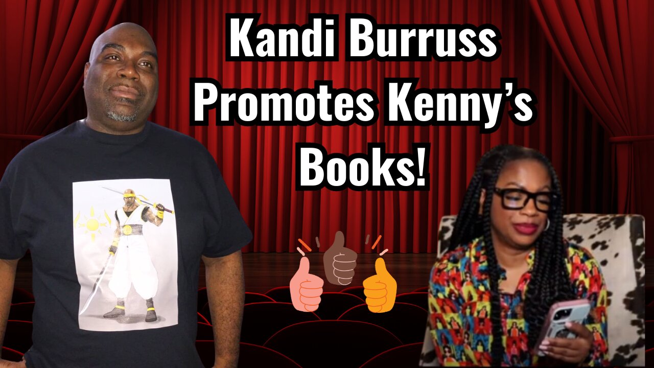 Kandi Burruss promotes Kennilos Ninja Sun Books!