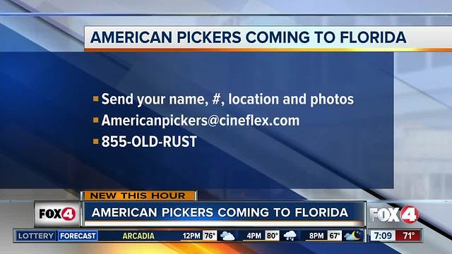 History Channel's 'American Pickers' headed to Florida