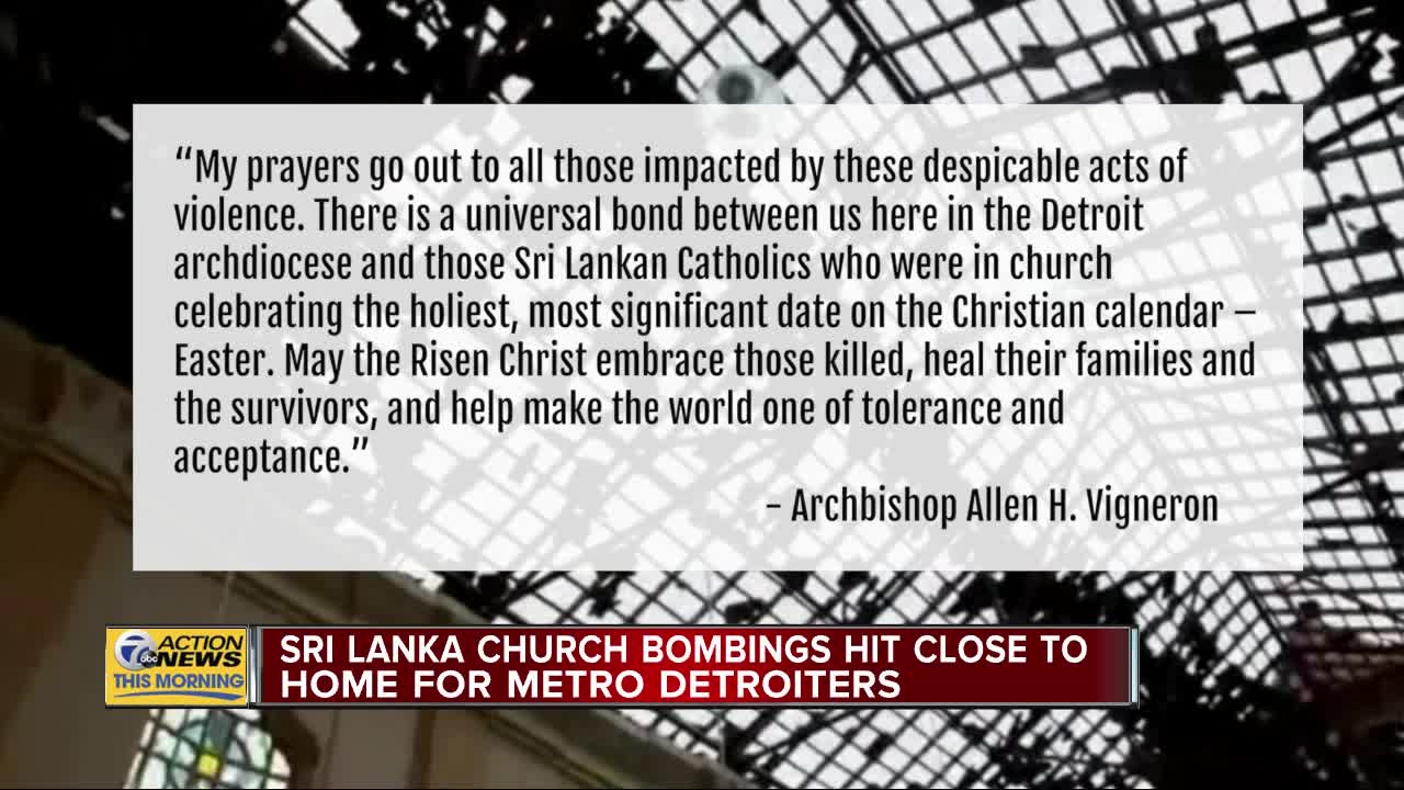 Sri Lanka church bombings hit close to home for metro Detroiters