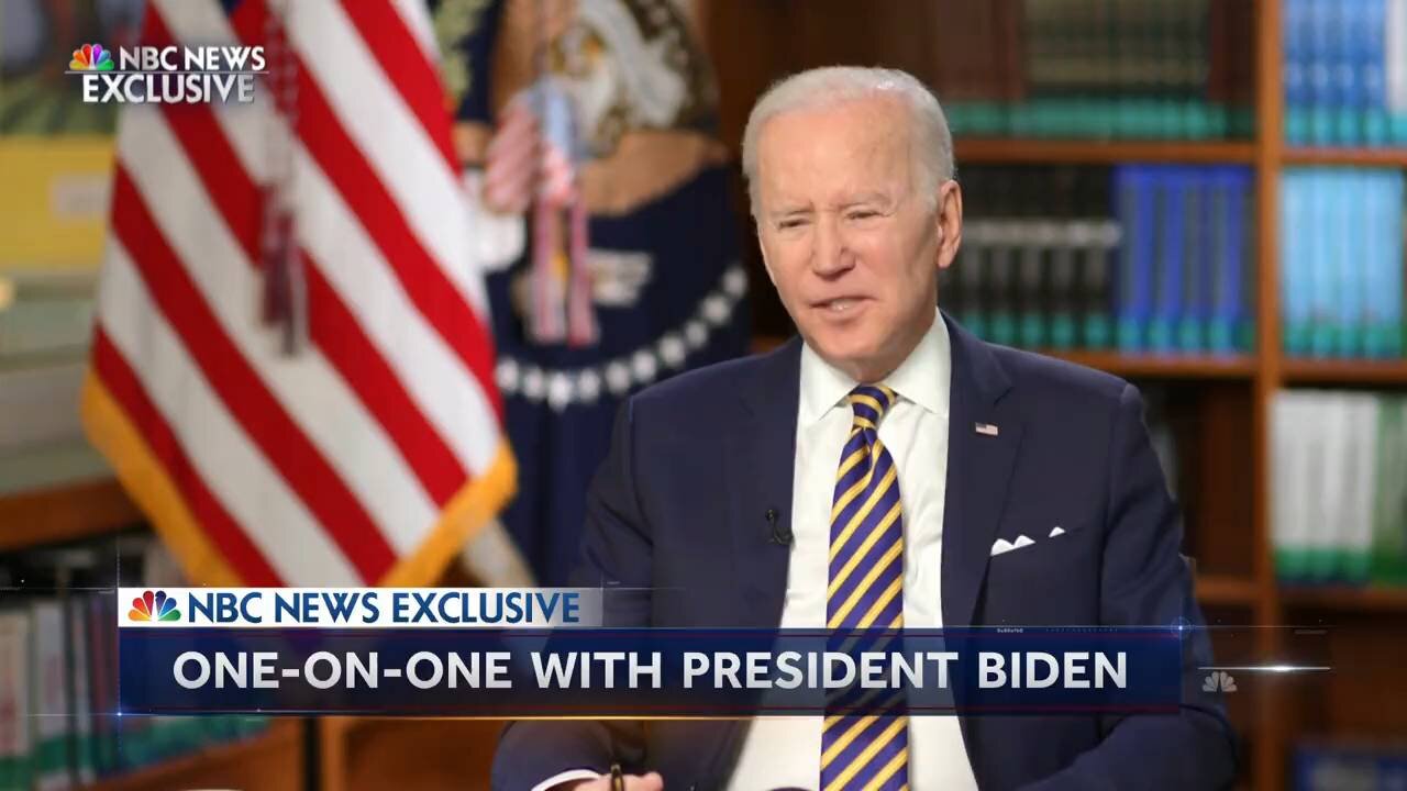 President Biden: "You're being a wise guy with me a little bit."p
