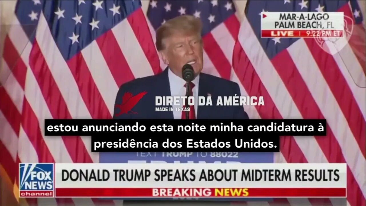 TRUMP: “Anuncio minha candidatura à presidência dos EUA”