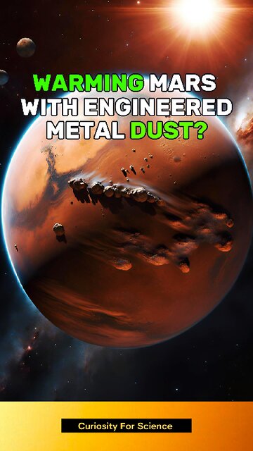 🔥 How Metal Dust Could Warm Mars! #shorts #space #science