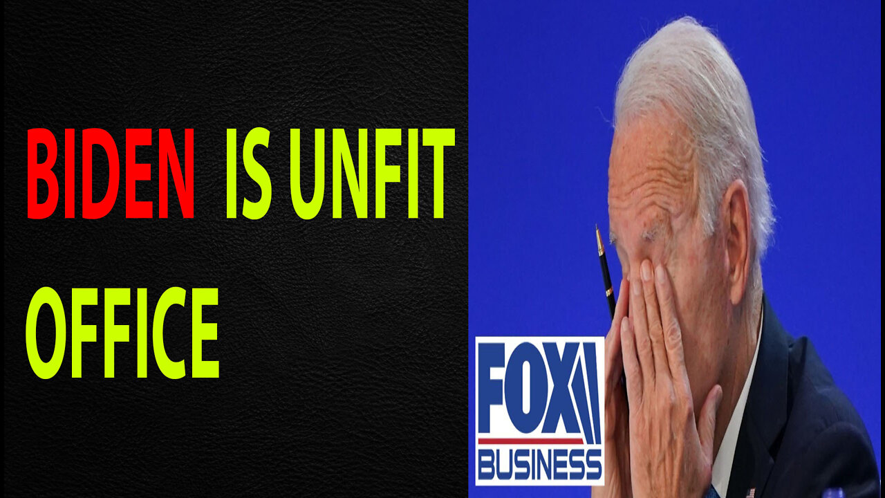 BIDEN IS UNFIT FOR OFFICE, YOU CAN SEE HIS DECLINE - TRUMP NEWS