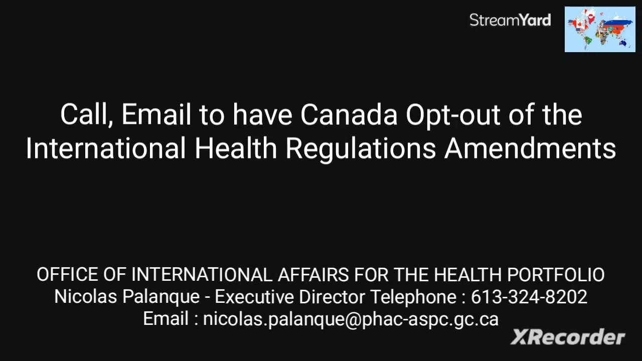 Opt-out out of the International Health Regulations Amendments