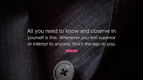Soul of the EveryMan - EGO - Why do we need one? Why even have one?
