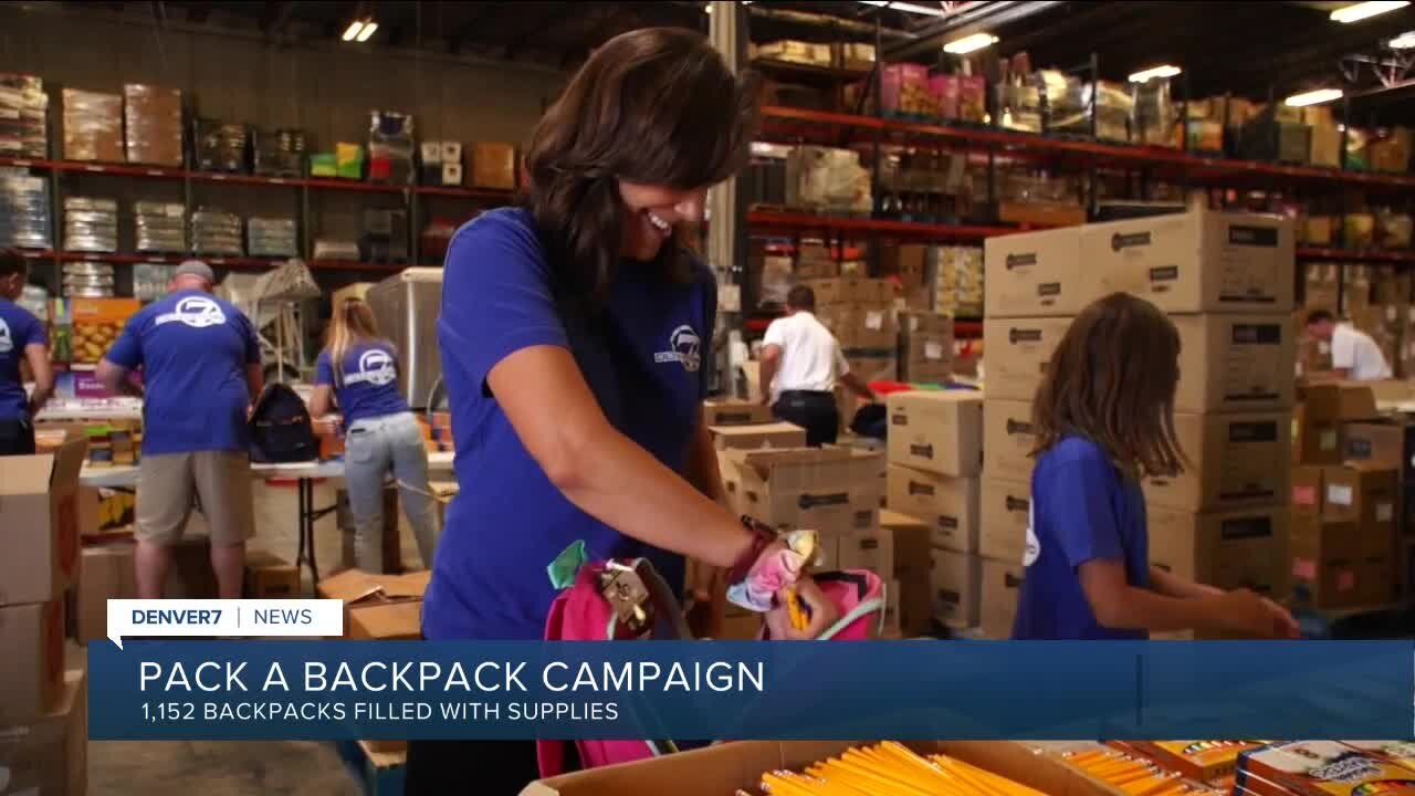 Denver7 Pack A Backpack Packing Event Mon 6AM News Mention