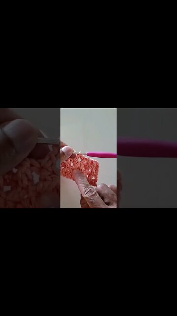 Ponto cruzado - pontos de crochê | 👇🏼Vídeo completo no link abaixo