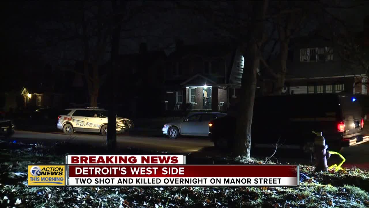 Two shot dead overnight on Manor Street in Detroit