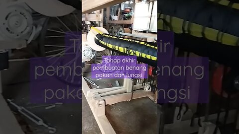 Tahap akhir pembuatan benang pakan dan Lungsi #shorts #project #homemade #atbm #powerloom