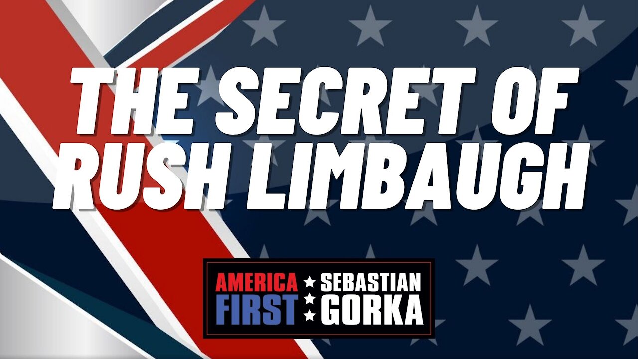 The Secret of Rush Limbaugh. Bo Snerdley with Sebastian Gorka on AMERICA First