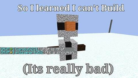 So I Learned I Can't Build....