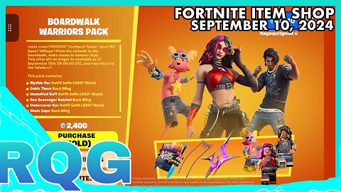 BOARDWALK WARRIORS ARE BACK. AFTER SUMMER HAS ENDED? FORTNITE ITEM SHOP (September 10, 2024)