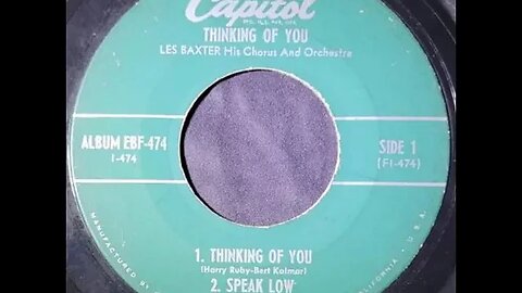 Les Baxter - Thinking of You Record 1