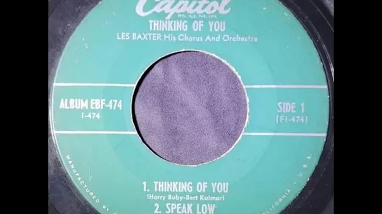 Les Baxter - Thinking of You Record 1