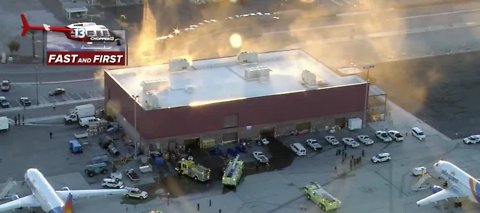 Crews respond to smoke at McCarran