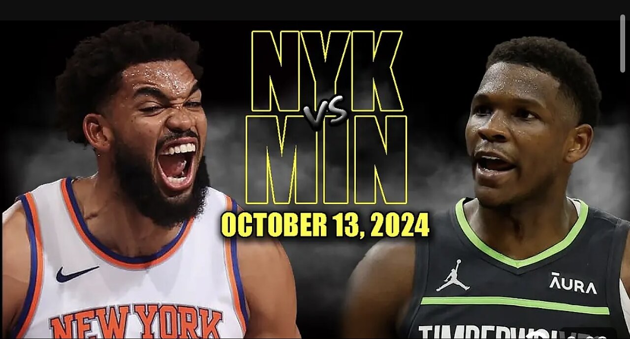 Timberwolves vs Knicks Pre Season Full Game Highlights Oct 13 2024