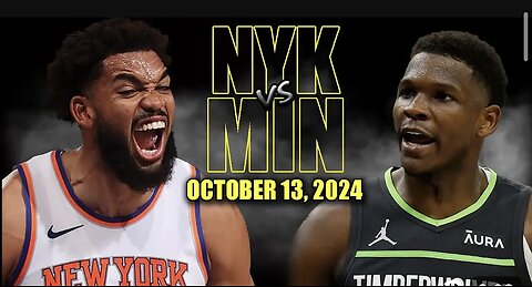 Timberwolves vs Knicks Pre Season Full Game Highlights Oct 13 2024