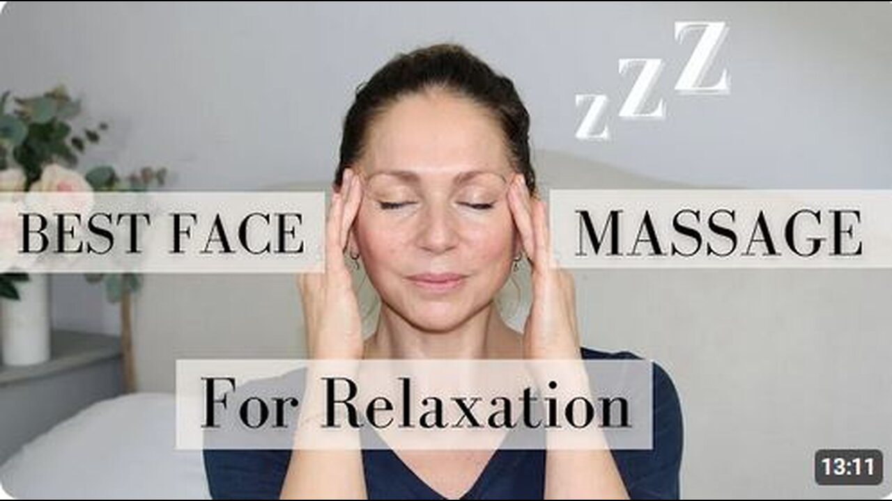 Face lifting massage for skin confidence, anxiety and relaxation