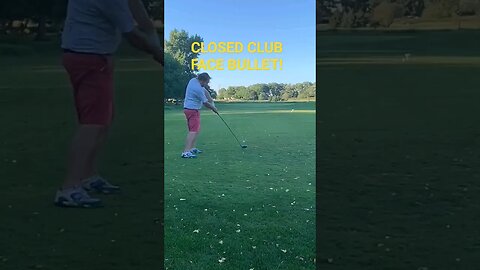 Weirdest golf swing 280 yard bullet! #golf #golfswing #golfshorts #like #subscribe #trending