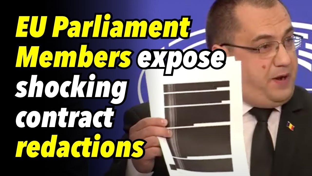 MUST SEE press conference. EU Parliament Members expose shocking contract redactions